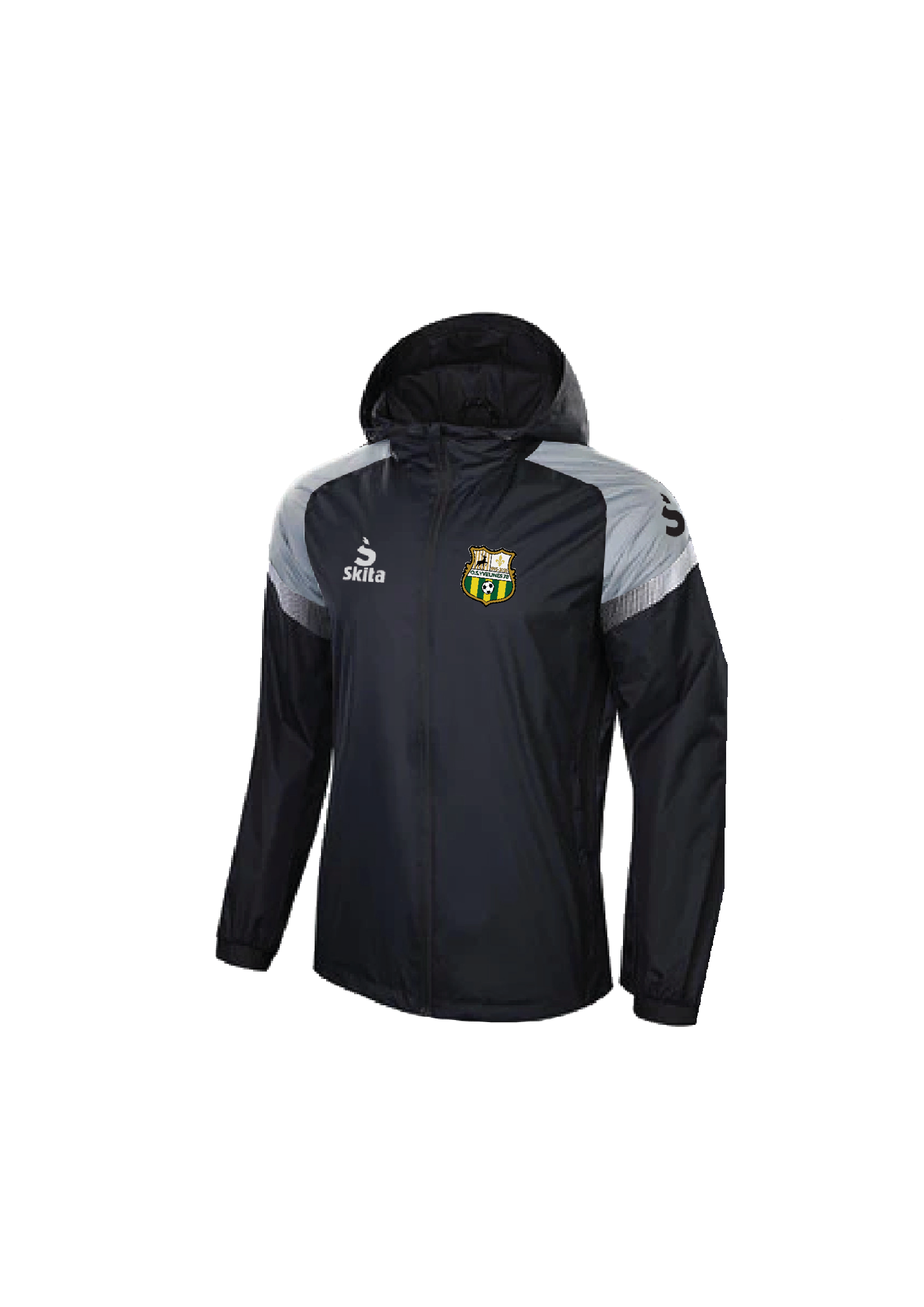 Coupe-vent ALVOR noir/gris (O.S.YVELINES 78)